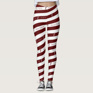 Leggings Guêtres de Noël de sucre de canne