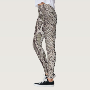 Leggings Guêtres de peau de serpent de constricteur de boa