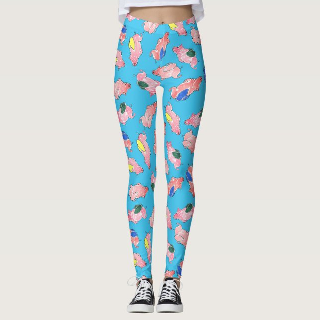Leggings Guêtres de porcs de vol (Devant)