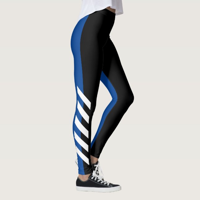 Leggings Guêtres de rayure de Black'n'Blue (Droite)