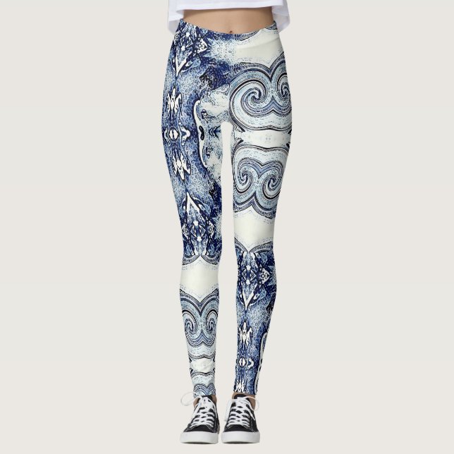 Leggings Guêtres de raz-de-marée (Devant)