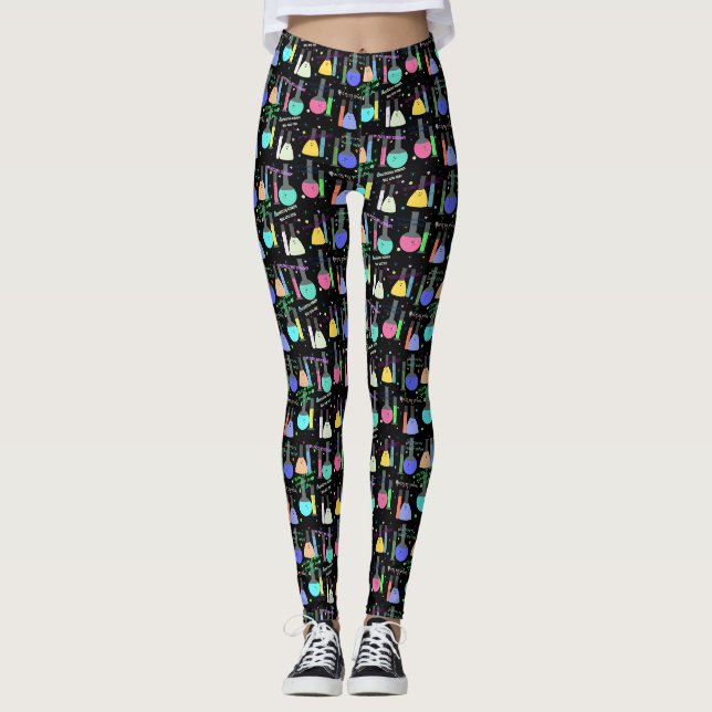 Leggings Guêtres de réaction de chimie (Devant)