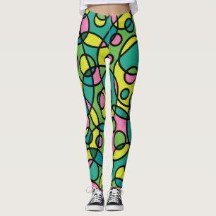 Leggings guêtres de régression des années 80 rétros
