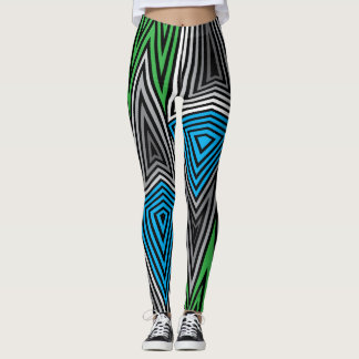 Leggings Guêtres de Rex d'arc-en-ciel rétros : Rétro