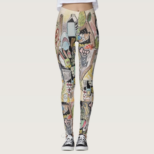 Leggings Guêtres de sableuse de ghetto (Devant)