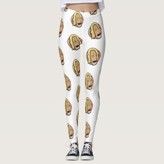 Leggings Guêtres de Sc de Catawampers - carrelées (Devant)