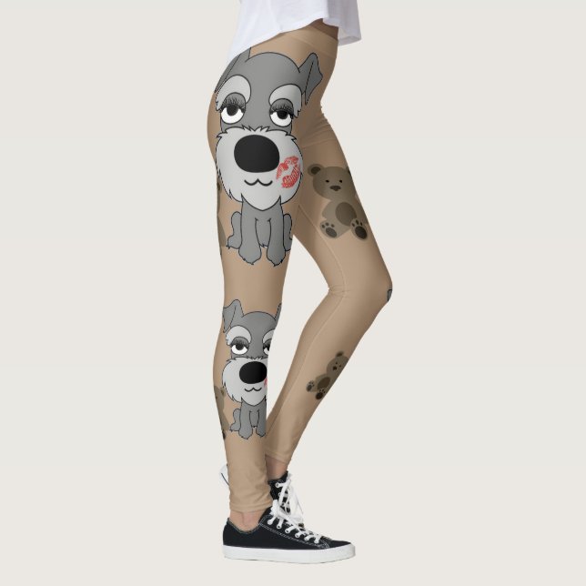 Leggings Guêtres de Schnauzer (Droite)