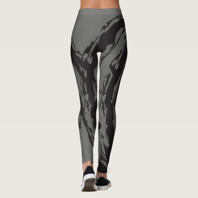 Leggings Guêtres de séance d'entraînement conçues par (Dos)