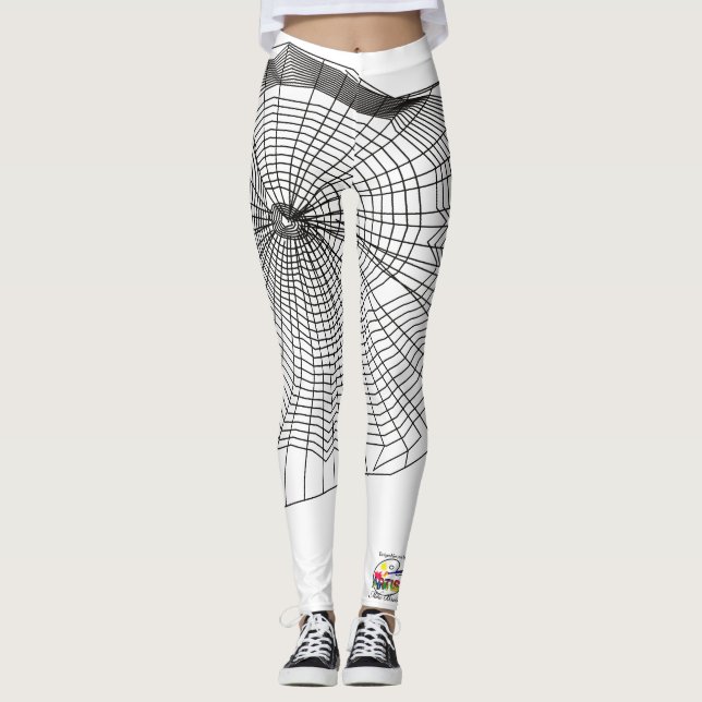 Leggings Guêtres de sorcière de citrouille de fantôme de (Devant)