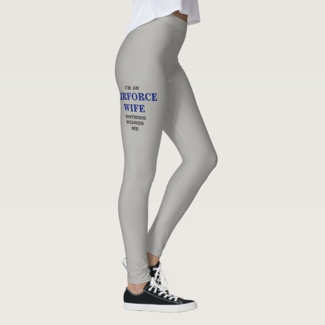 LEGGINGS GUÊTRES DE SPANDEX DE "ÉPOUSE DE L'ARMÉE DE L'AIR" (Droite)