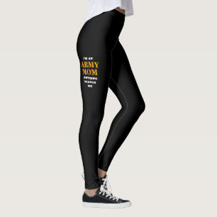LEGGINGS GUÊTRES DE SPANDEX DE "MAMAN DE L'ARMÉE" DES