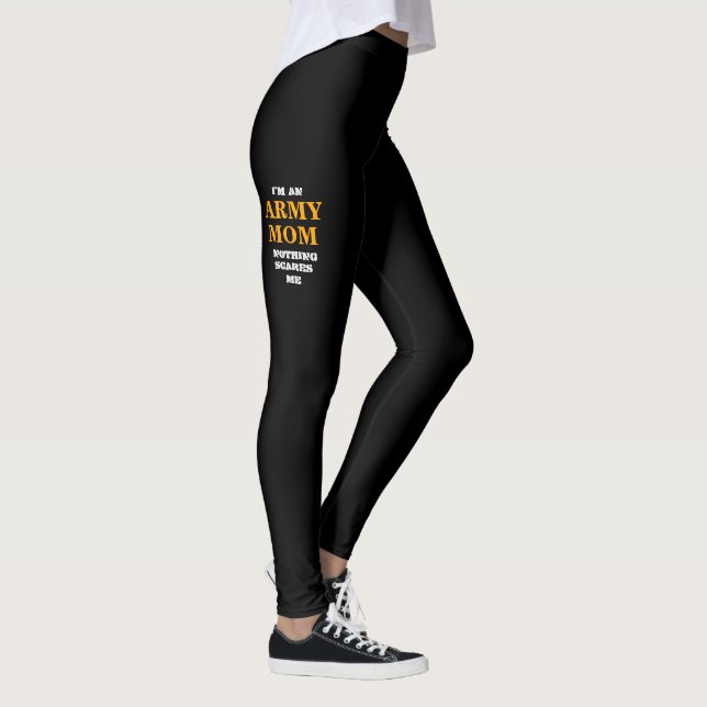 LEGGINGS GUÊTRES DE SPANDEX DE "MAMAN DE L'ARMÉE" DES (Droite)