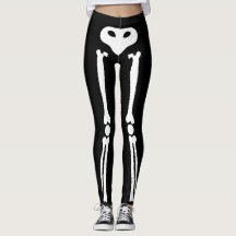Guêtres de squelette de Halloween