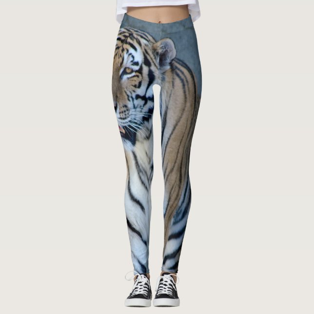 Leggings Guêtres de tigre sibérien (Devant)