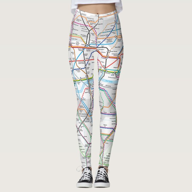 Leggings Guêtres de tubes de Londres (Devant)