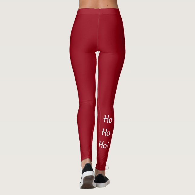Leggings Guêtres de vacances Ho ho ho (Dos)