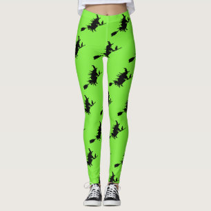 Leggings Guêtres de vert de chaux de sorcière de vol