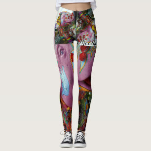Leggings Guêtres de yoga de paix d'éléphant