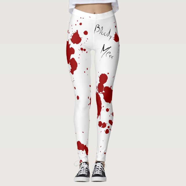 Leggings Guêtres d'éclaboussure de sang (Devant)