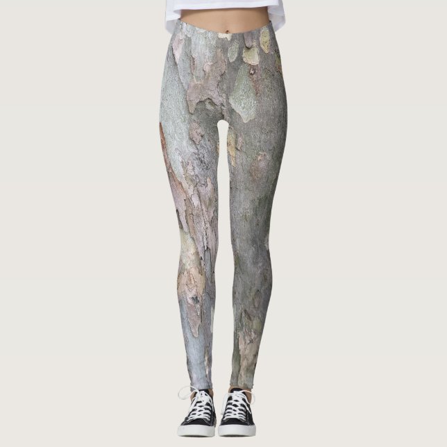 Leggings Guêtres d'écorce d'arbre (Devant)
