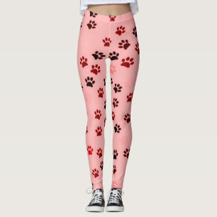 Leggings Guêtres d'empreinte de patte pour des amoureux de