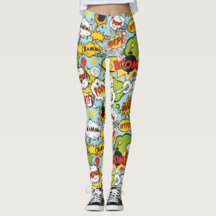 Leggings Guêtres d'énonciations de bande dessinée