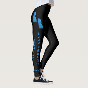 Leggings Guêtres d'escalade de roche avec le nom de club e