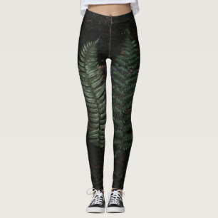 Leggings Guêtres d'étude de fougère