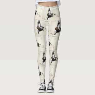 Leggings Guêtres d'impression de pélican, guêtres, cadea