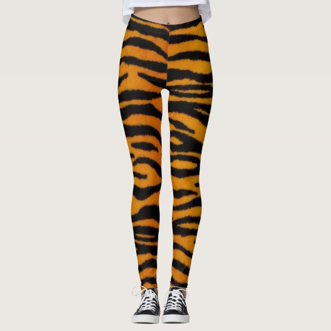 Leggings Guêtres d'impression de tigre (Devant)