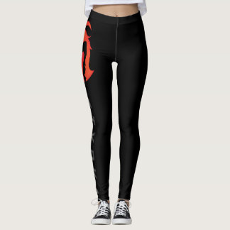 Leggings Guêtres d'impression du logo des femmes
