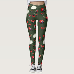 Leggings Guêtres d'insectes de coccinelles