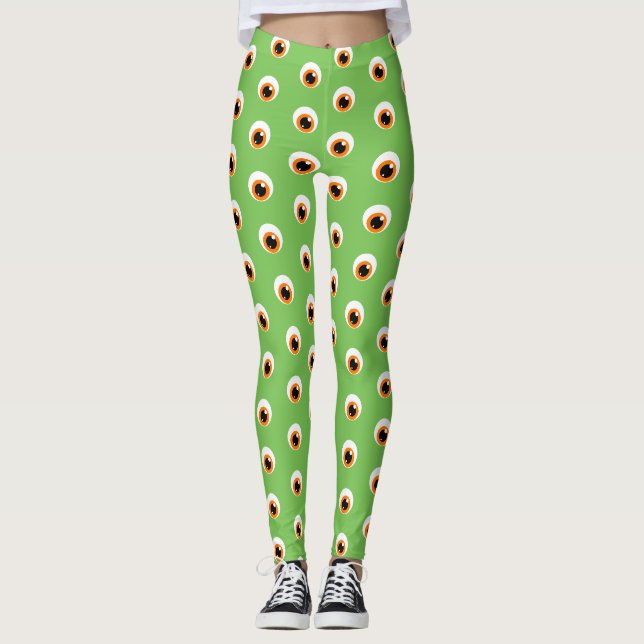 Leggings Guêtres d'oeil de monstre (Devant)