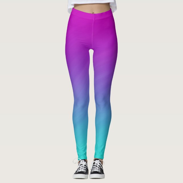 Leggings Guêtres d'Ombre d'arc-en-ciel (Devant)