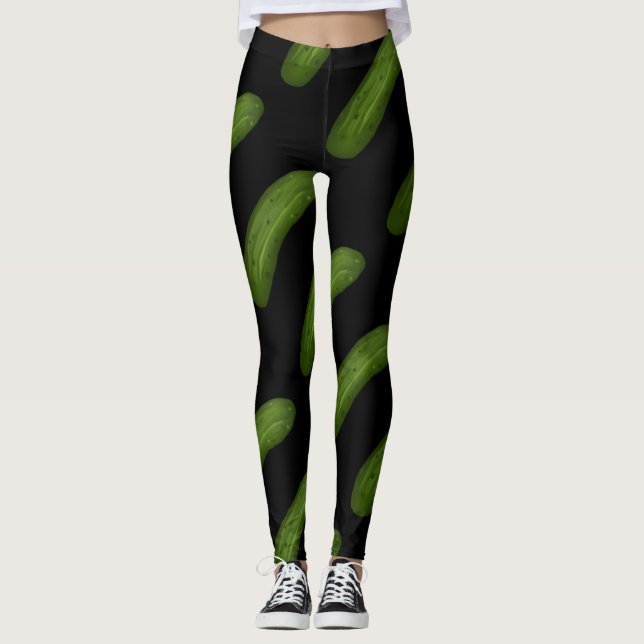 Leggings Guêtres drôles de conserves au vinaigre (Devant)