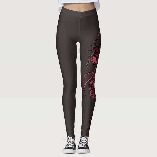 Leggings Guêtres du dragon d'Isobel (Devant)