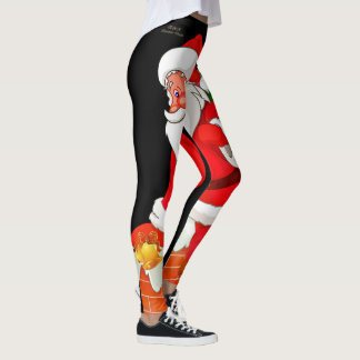 Leggings Guêtres du père noël de Noël