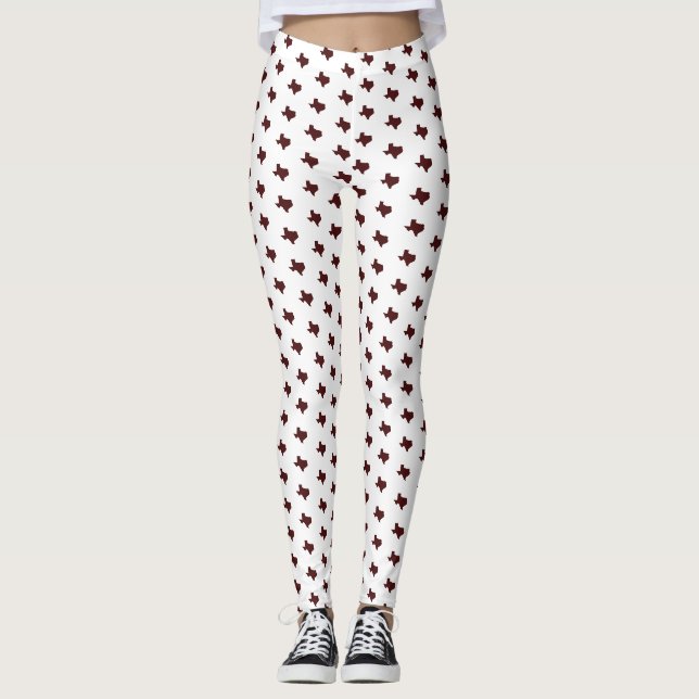 Leggings Guêtres du Texas Aggie (Devant)