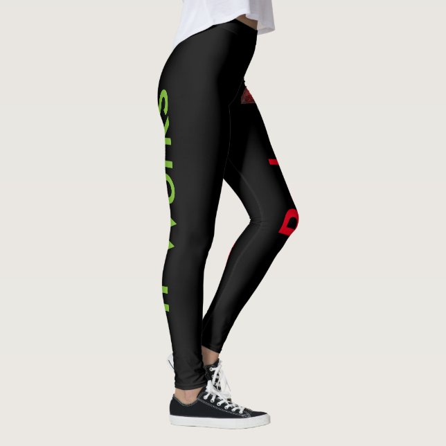 Leggings Guêtres exécutives rouges (Droite)