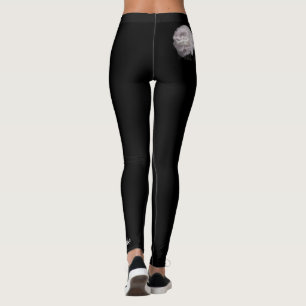 Leggings Guêtres faites sur commande noires, ultra pâles -
