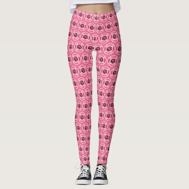 Leggings Guêtres femelles de sapeur-pompier (Devant)