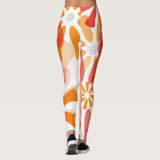 Leggings Guêtres florales avec la fusée