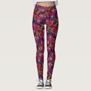 Leggings Guêtres florales détruites par vu de Déjà