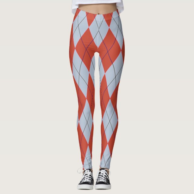 Leggings Guêtres géométriques à motifs de losanges de (Devant)