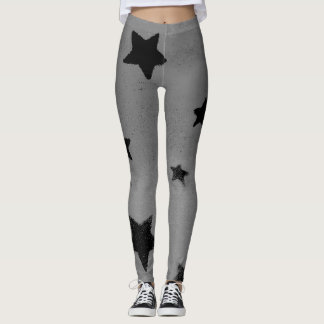 Leggings Guêtres grises étoilées