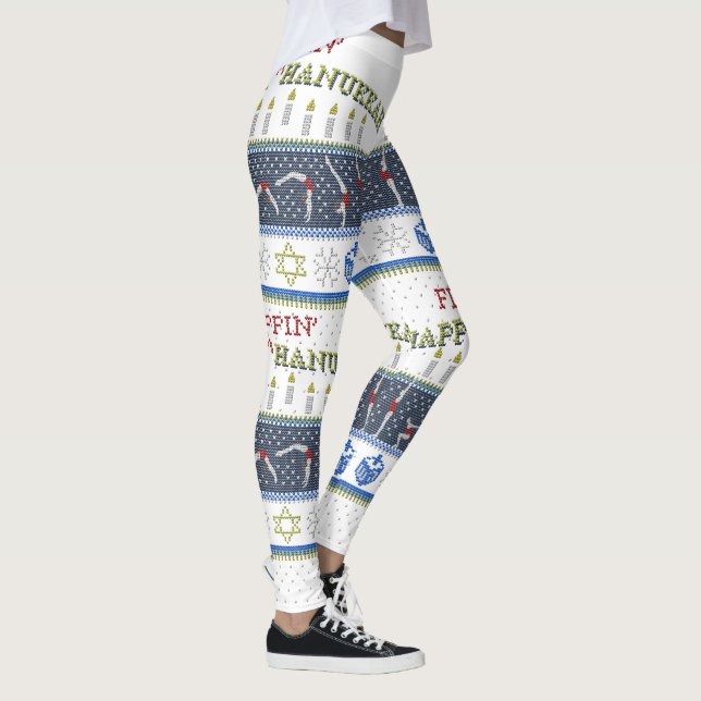 Leggings Guêtres heureuses de "chandail" de Flippin (Droite)