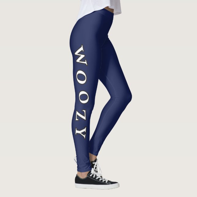 Leggings Guêtres latérales hébétées de logo (Droite)