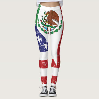 Leggings Guêtres mexico-américaines de drapeau
