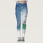 Guêtres mignonnes de bonhomme de neige