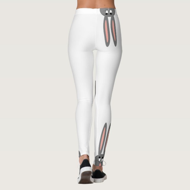 Leggings Guêtres mignonnes de Pâques de lapins de (Dos)